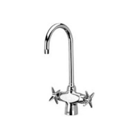 ZURN Zurn Double Lab Faucet with 5-3/8" Gooseneck and Four Arm Handles - Lead Free Z826B2-XL****